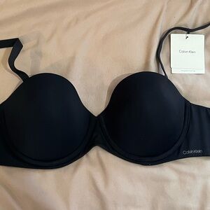 Calvin Klein Black Strapless Bra